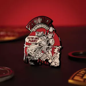 2000 AD Judge Dredd You’re Next Punk Pin Badge
