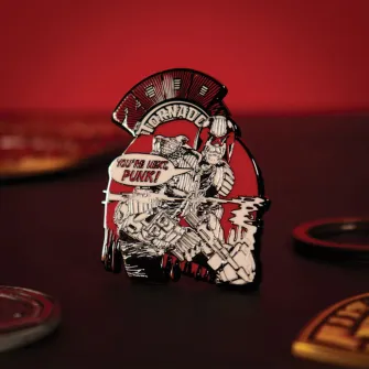Merchandise razno - 2000 AD Judge Dredd You’re Next Punk Pin Badge