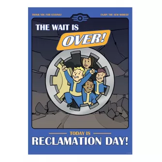 Merchandise razno - Fallout Reclamation Day A3 Art Print