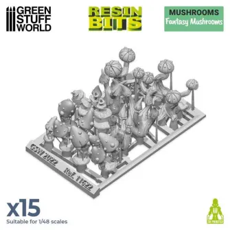 Warhammer pribor i oprema - 3D Printed Plants - Fantasy Mushrooms