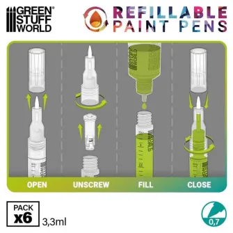 Warhammer pribor i oprema - Refillable marker - 0,7mm (Pack x6)