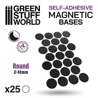 Warhammer pribor i oprema - Magnetic Precut Sizes - Adhesive Round 40mm