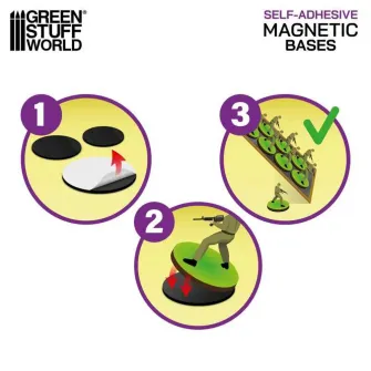 Warhammer pribor i oprema - Magnetic Precut Sizes - Adhesive Round 40mm