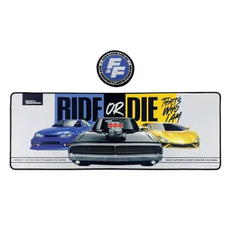 Podloge za miševe - Fast & Furious ‘Ride or Die’ Desk Pad and Coaster Set