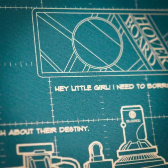 Merchandise razno - Back to the Future Time Machine Blueprint Art Print