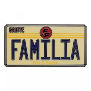 Merchandise razno - Fast & Furious Familia License Plate Pin Badge