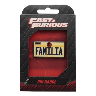 Merchandise razno - Fast & Furious Familia License Plate Pin Badge