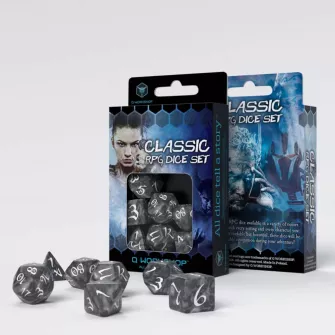 Merchandise razno - Classic RPG Dice Set: Smoky & White