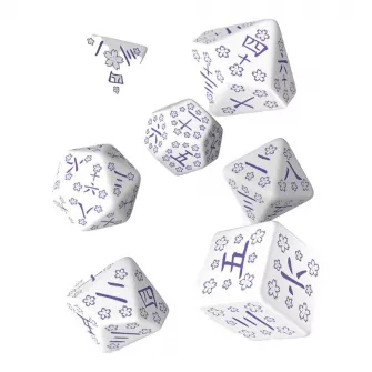 Merchandise razno - Japanese Dice Set: Blue Star Lotus