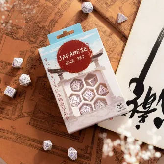 Merchandise razno - Japanese Dice Set: Blue Star Lotus