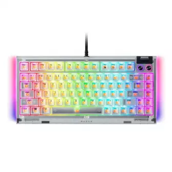 Gejmerske tastature - BlackWidow V4 75% - Hot-swappable Mechanical Gaming Keyboard - Phantom White Edition - US Layout