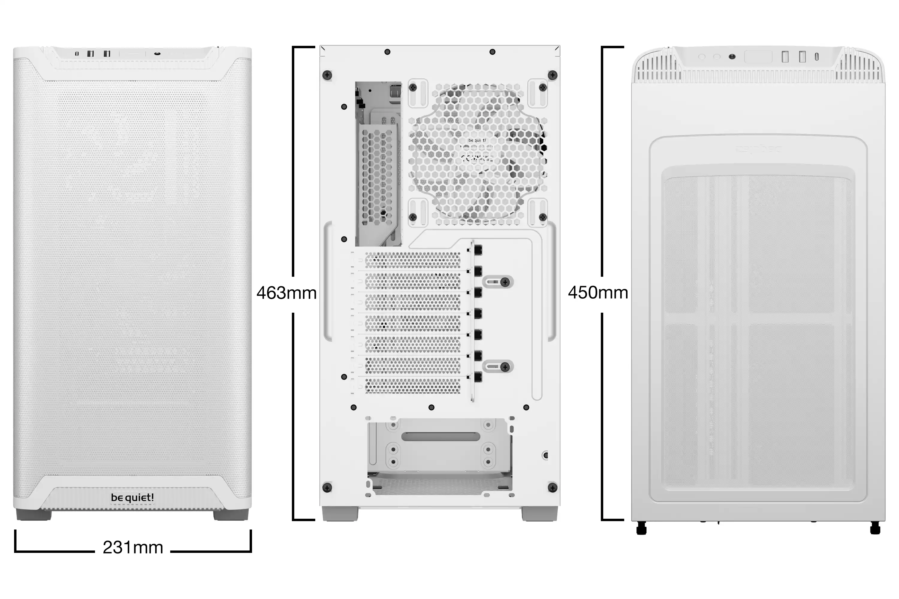 Kućišta - Kućište Be Quiet Pure Base 501 Airflow White BG075