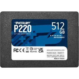 Hard diskovi - SSD 2.5 SATA3 512GB Patriot P220 550MBs/500MBs P220S512G25
