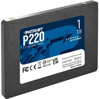 Hard diskovi - SSD 2.5 SATA3 1TB Patriot P220 550MBs/500MBs P220S1TB25