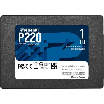 Hard diskovi - SSD 2.5 SATA3 1TB Patriot P220 550MBs/500MBs P220S1TB25