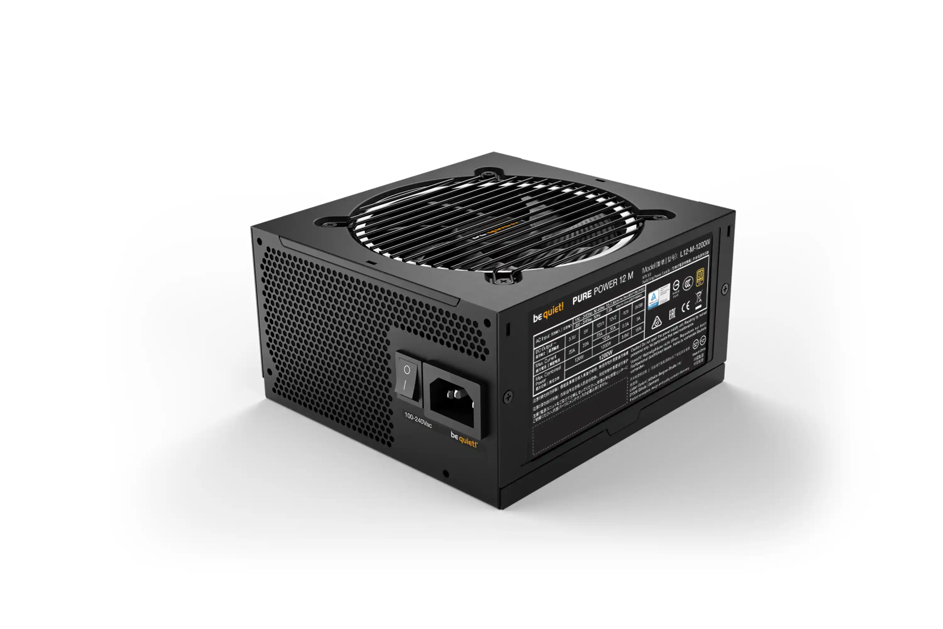 Napajanja - Napajanje Be Quiet Pure Power 12 M 1200W BN346 Gold  Modularno ATX3.0