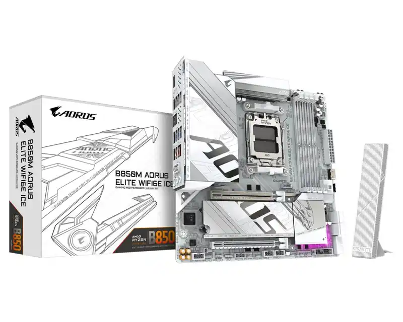 Matične ploče - Matična ploča AM5 Gigabyte B850M Aorus Elite WIFI 6 Ice DDR5 DP/MI/M.2