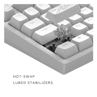 Gejmerske tastature - Dark Project ALU Terra Nostra White - Wired Gaming Keyboard (ANSI/UA)
