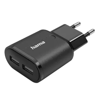 Punjači i adapteri - Kucni punjac, 2x USB, 12W, 5V/2.4 A, crni