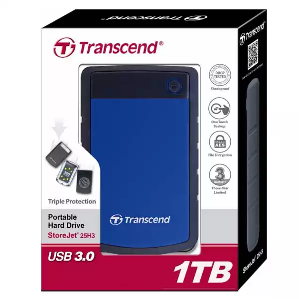 Eksterni HDD i SSD - Eksterni hard disk 1TB Transcend TS1TSJ25H3B