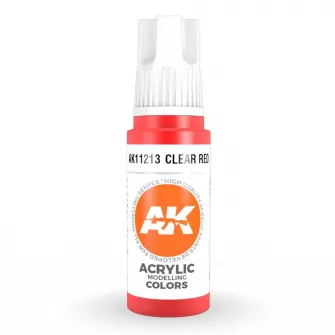 Boje za makete - 3GEN Acrylic Clear Red 17ml