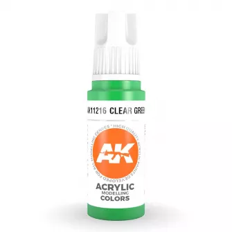 Boje za makete - 3GEN Acrylic Clear Green 17ml
