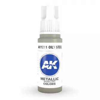 Boje za makete - 3GEN Acrylic Oily Steel 17ml