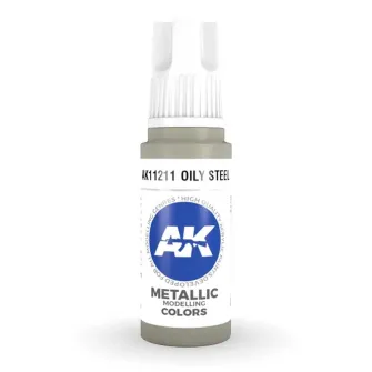 Boje za makete - 3GEN Acrylic Oily Steel 17ml
