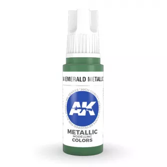Boje za makete - 3GEN Acrylic Emerald Metallic Green 17ml