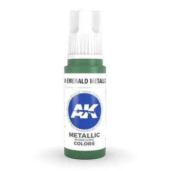 Boje za makete - 3GEN Acrylic Emerald Metallic Green 17ml