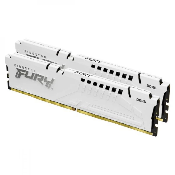 Memorije - Memorija DDR5 32GB 5200MHz (2x16) Kingston Fury Beast White KF552C40BWK2-32