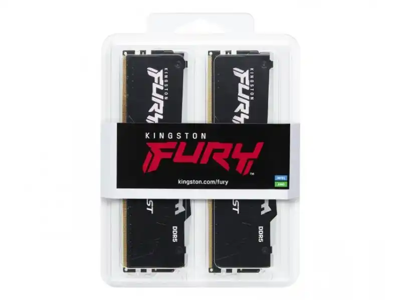 Memorija DDR5 64GB (2x32GB) 5600MHz Kingston Fury Beast RGB KF556C36BBEAK2-64