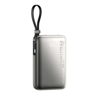 Power bank - REMAX RPP-19 20W +22.5W TYPE-C Fast Charging Cabled Power Bank( mat sivo)