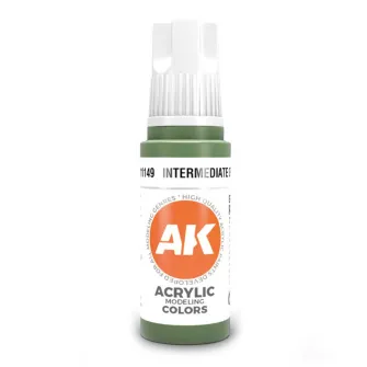 Boje za makete - 3GEN Acrylic Intermediate Green 17ml
