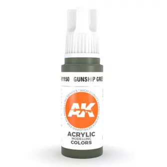 Boje za makete - 3GEN Acrylic Gunship Green 17ml