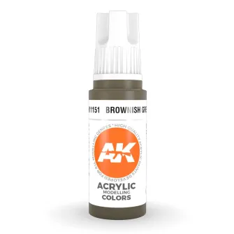 Boje za makete - 3GEN Acrylic Brownish Green 17ml