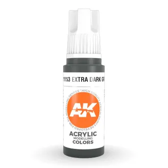 Boje za makete - 3GEN Acrylic Extra Dark Green 17ml