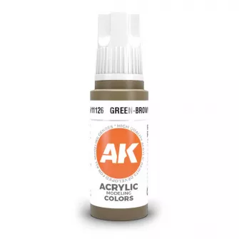 Boje za makete - 3GEN Acrylic Green-Brown 17ml