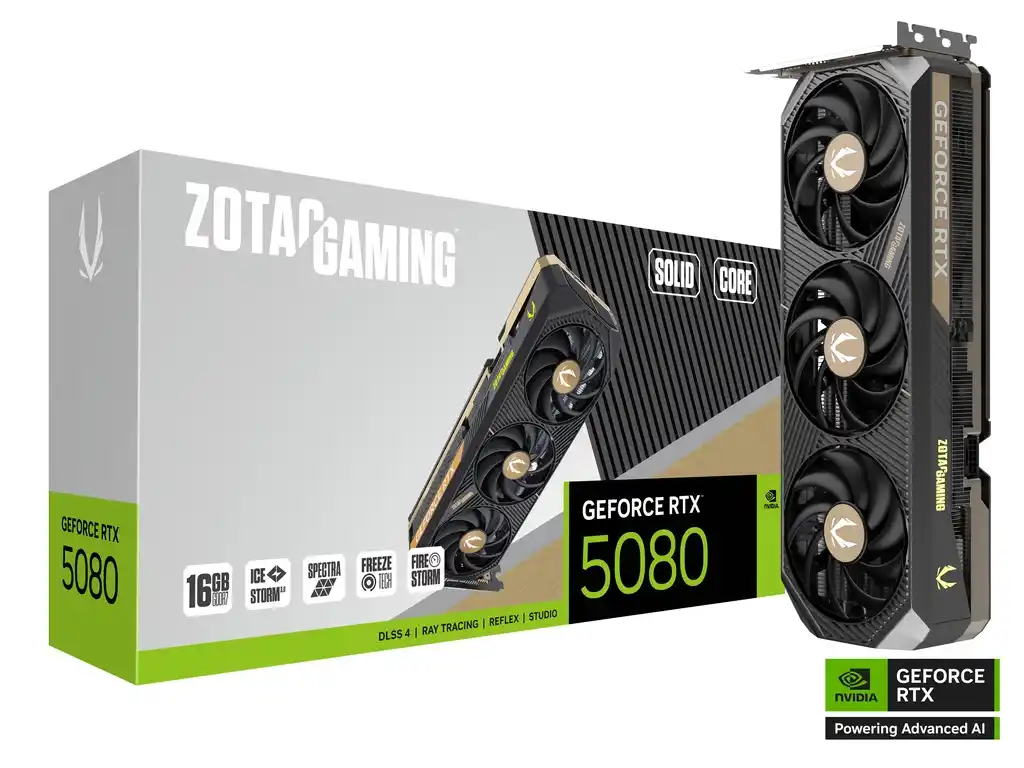 Grafičke karte - Grafička karta Zotac Gaming Geforce RTX 5080 Solid Core 16GB DDR7 256 bit 3xDP/HDMI
