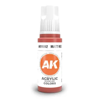 Boje za makete - 3GEN Acrylic Matt Red 17ml
