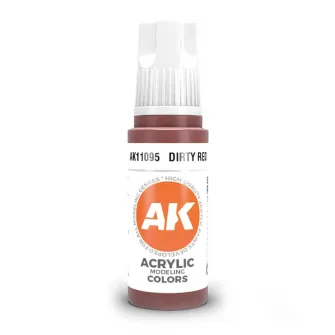 Boje za makete - 3GEN Acrylic Dirty Red 17ml