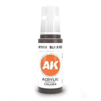 Boje za makete - 3GEN Acrylic Black Red 17ml