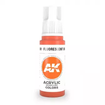 Boje za makete - 3GEN Acrylic Fluorescent Orange 17ml
