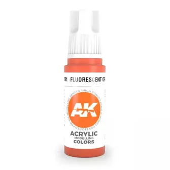 Boje za makete - 3GEN Acrylic Fluorescent Orange 17ml
