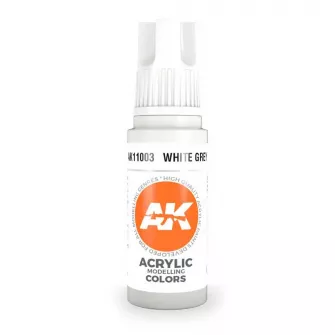 Boje za makete - 3GEN Acrylic White Grey 17ml