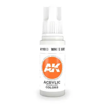 Boje za makete - 3GEN Acrylic White Grey 17ml