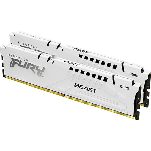 Memorije - Memorija DDR5 64GB (2x32GB) 5600MHz Kingston Fury Beast White Expo KF556C36BWEK2-64
