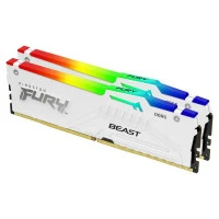 Memorije - Memorija DDR5 32GB (2X16) 5200MHz Kingston Fury Beast White RGB XMP KF552C40BWAK2-32