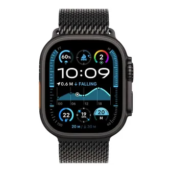 Pametni satovi - Apple Watch Ultra2 v2 Cellular 49mm Black Titanium Case with Black Titanium Milanese Loop - M