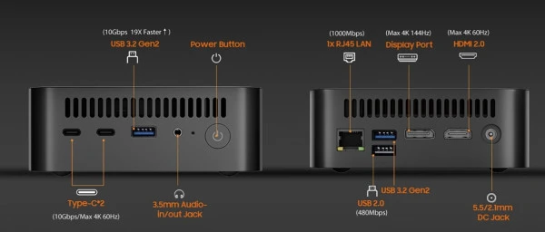 Mini PC - Mini PC Blackview MP100 R5-7430U/16GB/NVMe 512GB/Win11 Pro